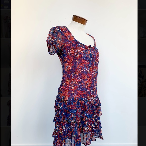 French Connection Multicolor Ruffle Mini Dress - Picture 2 of 3